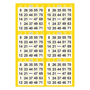 ลดราคาพิเศษ! บัตรเกมบิงโกแบบกำหนดเอง 15 สี 75 ลูก สำหรับเล่นปาร์ตี้บิงโก - Product Image 5