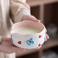Ensemble de bols à matcha YUBIN de style japonais en porcelaine écologique résistante à la chaleur, 4 pièces, avec bec verseur, support pour chasen, boîte cadeau pour cérémonie du thé