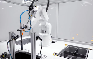 Pequeño brazo de <span class=keywords><strong>robot</strong></span> <span class=keywords><strong>IRB</strong></span> <span class=keywords><strong>120</strong></span> <span class=keywords><strong>Robot</strong></span> industrial con dispensador de pegamento y controlador como <span class=keywords><strong>robot</strong></span> dispensador de pegamento - Product Image 5