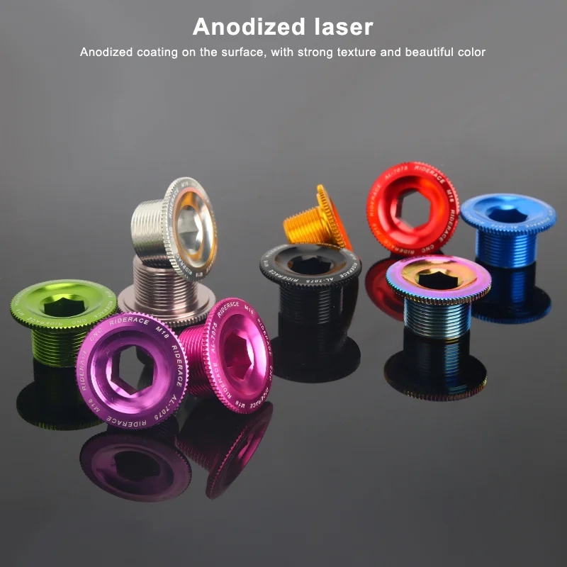V GEBY Fahrrad Kurbelarmschraube M20*10mm - CNC Aluminium In 5 Farben