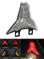 Feu arrière intégré à LED pour moto, clignotant, feu stop et feu de position pour Kawasaki Ninja 400 Z400 ZX10R ZX6R Z1000 13-23