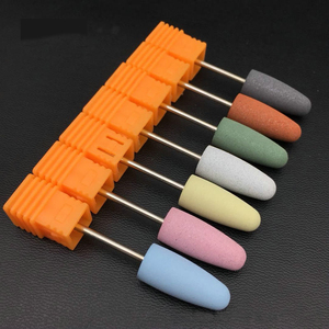 Puntas de silicona ovaladas para taladro de uñas, cabezal de pulido para manicura, para alisar puntas de uñas acrílicas - Product Image 2
