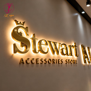 Insegne LED Personalizzate per Attività Commerciali, Insegna 3D <span class=keywords><strong>in</strong></span> Acciaio Inox Illuminata a LED, Insegna per Parrucchiere <span class=keywords><strong>con</strong></span> Lettere Illuminate a LED - Product Image 1