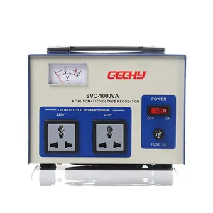 सर्वो मोटर svc 1kva ac स्वचालित वोल्टेज नियामकों वोल्टेज स्टेबलाइजर्स 110v 220v