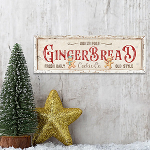 Décorations de Noël, ornements pour créer l'ambiance de fête de Noël, panneaux en bois en forme d'homme en pain d'épices, décorations murales. - Product Image 2