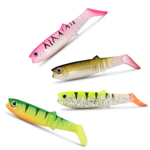MEREDITH Esche Artificiali Morbide 80mm 100mm 125mm, Wobbler per Pesca, Esche Morbide Shad Worm per Bass - Product Image 1