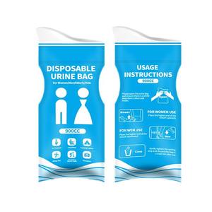 Bolsa de orina desechable Unisex de 900cc, artefacto de emergencia portátil para atascos de tráfico, emergencia de coche de viaje al aire libre - Product Image 1