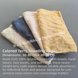 Trapos de Limpieza Industriales de Algodón de Súper Absorción, Toallas de Baño de Algodón Reciclado para Limpieza - Product Image 2