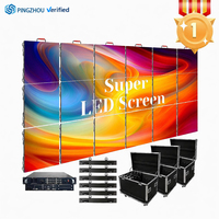 Pantalla LED de Alquiler de Alta Frecuencia de Actualización P2.976 P3.91, Panel LED para Escenarios de 500x500mm, para Conciertos, Eventos, Bodas, Iglesias, IP65