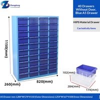 Nuevo Gabinete de Piezas Zhedong A5 (Modelo A5) para Uso en Taller, 40 Cajones, Almacenamiento de Componentes Electrónicos y Datos de Facturas