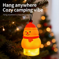 Nouvelles guirlandes lumineuses LED rechargeables en silicone en forme de bonhomme de neige 2026, lampe d'ambiance suspendue, cadeau d'anniversaire, décoration de festival, décoration intérieure