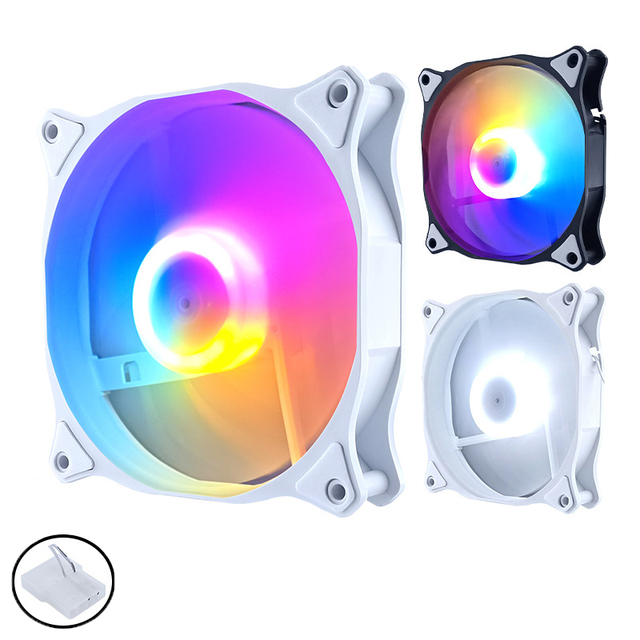 QiuzAim 120mm DC12V Case Cooling Fan High-Efficiency Heat Dissipation Ultra-Low Power Consumption for Safe Quiet PC Operation