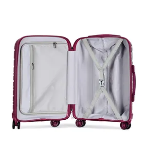 PP Material Men's Aluminum Alloy Trolley Luggage Wheeled Bag Suitcase Bags Set