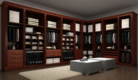 CBMmart Venta al por Mayor Moderno Armario de Dormitorio Personalizado de Madera MDF Contrachapado, Independiente, de Gran Capacidad, con Acabado Lacado, para Sala de Estar Abierta
