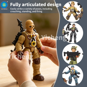 Set di Modellini di Soldati delle Forze Speciali, Blocchi <span class=keywords><strong>da</strong></span> Costruzione Militari, Giocattolo Educativo STEM in Plastica, Kit di Montaggio Fai-<span class=keywords><strong>da</strong></span>-Te per Bambini - Product Image 3