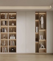 Bibliothèque ouverte, armoire à étagères ouvertes sur mesure, bibliothèque de rangement moderne pour salon et bureau