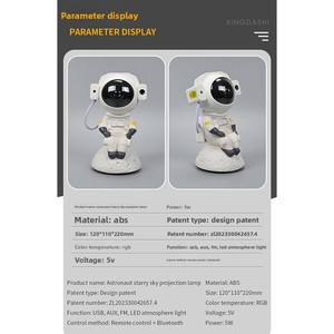 Nouvelle Lampe de Projection LED HD Ciel Étoilé Transfrontalière, Projecteur d'Étoiles Intelligent pour Haut-parleur, Veilleuse de Luxe - Product Image 3