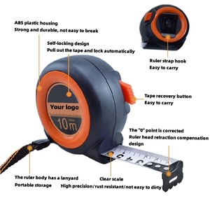 Ruban à mesurer en acier inoxydable épaissi de 2 mètres pour le travail du bois, vente en gros pour fabricants - Product Image 3