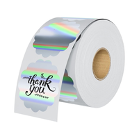 Label kemasan grosir stiker Printer termal dapat dicetak label termal berperekat antiair