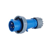 Prise étanche industrielle IP67 3 broches 230V 16A prise d'alimentation électrique industrielle 2P + T ZNG-0133