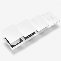 Interruptores y Enchufes de Pared WESA Ultrafinos con Botón Pulsador EU de 1/2/3 Vías, Combinación Libre, Diseño Moderno de Lujo