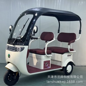 Electric Tricycle With Canopy 4 Seats 20-32Ah Battery 40km Range Closed Body For Adults Commuting And Leisure - Product Image 4