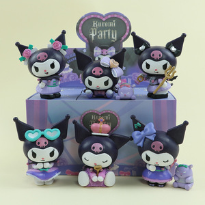 Grosir 6 buah/set figur aksi patung beruang uniseks mainan Model <span class=keywords><strong>Pooh</strong></span> Anime untuk ulang tahun bordir penghilang stres