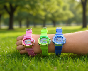 Orologio Sportivo Digitale J-05 41mm Cassa in Plastica Cinturino in Silicone Unisex Resistente all'Acqua 3Bar - Product Image 2