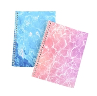 Carnet de notes de voyage avec tampon de check-in - Reliure spirale et à feuilles mobiles - Couverture en PU - Format B5 - Cadeau pour étudiants - Album de collection et de rangement