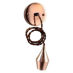 Lampada a sospensione vintage in rame E27, ideale per decorare gli spazi e creare un'atmosfera elegante. - Product Image 1