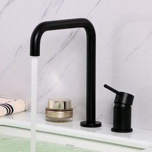 Rubinetto Miscelatore Moderno in Acciaio Inossidabile per <span class=keywords><strong>Lavabo</strong></span> Bagno, a Cascata, Montaggio su Piano, per <span class=keywords><strong>Lavabo</strong></span> Singolo - Product Image 3