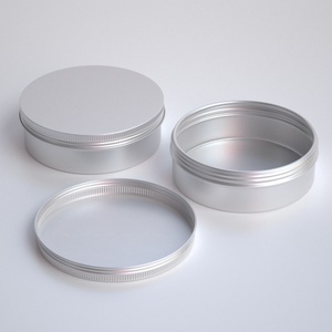 180g/ml Round Tin Container Container Recycled Cream Cosmetic Packaging Metal Aluminum Tins with Lids - Product Image 1