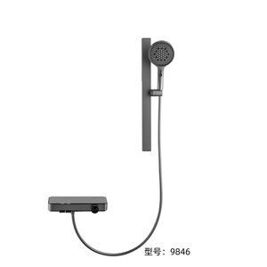 Nuevo cabezal de ducha, llave de Piano chapada en agua, luz de ambiente, pantalla Digital, sistema de lujo oculto, grifo mezclador, juego de ducha de baño - Product Image 4