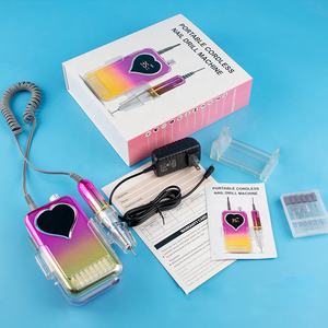 Torno de Uñas Eléctrico Profesional Inalámbrico 35000RPM Portátil de Escritorio con Cepillo de Carbón Cristal Recargable y Silencioso - Product Image 6