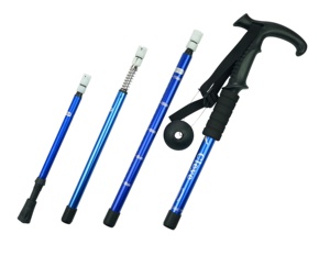 Fournitures <span class=keywords><strong>de</strong></span> voyage amortisseur en alliage d'aluminium ultra-léger à quatre sections poignée en T pôle <span class=keywords><strong>de</strong></span> <span class=keywords><strong>randonnée</strong></span> en plein air - Product Image 6