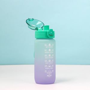 OEM Bpa Free 600ml 800ml 32 oz 1 Liter Workout Sport Motivational Gym <strong>Plastic</strong> Water <strong>Bottle</strong> with Time Marker - Product Image 3
