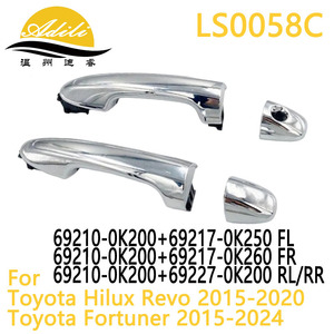 ฝาครอบมือจับประตู Adili รุ่น LS0058C สีเงินเคลือบไฟฟ้า สำหรับรถยนต์โตโยต้า ไฮลักซ์ รีโว - Product Image 5