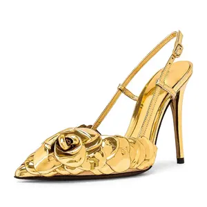 Pointy toe unicorn women pumps stiletto high heels Genuine leather famous brand customized design wholesaler price