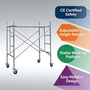 Andamios Móviles Estables <span class=keywords><strong>con</strong></span> Estructura de <span class=keywords><strong>Andamio</strong></span> y <span class=keywords><strong>Ruedas</strong></span> para una Operación Flexible en Fachadas de Obras - Product Image 3
