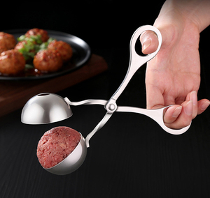 Pinzas de cocina WXL023 al por mayor, molde para hacer albóndigas, herramienta de acero inoxidable para hacer bolas de carne - Product Image 2