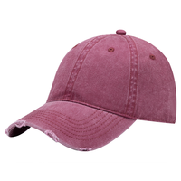 Gorra de Béisbol de Algodón con Borde Desgarrado Estilo Retro, Ajustable, Unisex, Versátil, para Uso Diario, Minimalista, Profesional