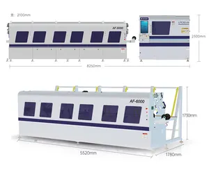 small size cnc automatic fiber laser stainless steel tube cutting machine 2kw 3kw small laser tube cutting machine