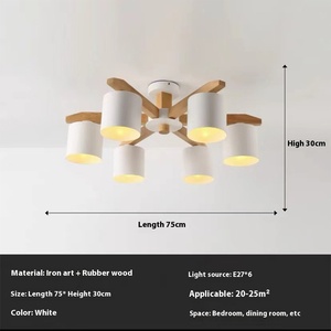 Lámpara colgante Simple moderna de estilo nórdico, lámpara de viento de registro para el hogar, comedor, luz principal, accesorio de techo de ambiente - Product Image 5