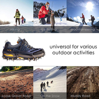 Poignées de neige pour bottes Chaussures Femmes Hommes Enfants Crampons d'escalade sur glace antidérapants