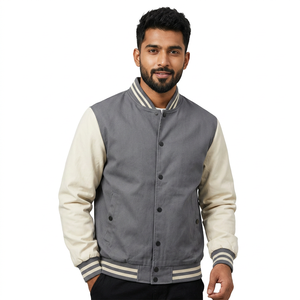 Fabricant de vêtements streetwear surdimensionnés OEM, veste de baseball vintage personnalisée pour hommes, style universitaire - Product Image 1