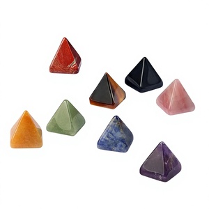 Pirámide de Piedras Preciosas Naturales Multicolores, Cristal de Reiki Pulido para Decoración del Hogar, Meditación y Feng Shui - Product Image 2