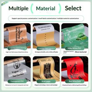 Etiquetas Adhesivas Redondas Transparentes Personalizadas con Código QR <span class=keywords><strong>y</strong></span> Logotipo para Bebidas, Etiqueta Personalizada - Product Image 2