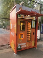 Máquina Expendedora de Jugos de Frutas Comercial de Alta Rentabilidad, Acepta Efectivo, Monedas y Tarjetas de Crédito, Dispensador Automático de Vasos de 12 oz para Centros Comerciales