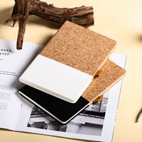 Ensemble de carnets A5 écologiques créatifs en liège et paille de blé, personnalisable, pour fournitures de bureau