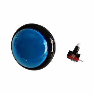 Bouton lumineux convexe en caoutchouc JSJM de 100 mm pour <span class=keywords><strong>machine</strong></span> de jeu d'<span class=keywords><strong>arcade</strong></span> avec support de bouton lumineux et micro-interrupteur - Product Image 2